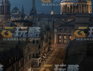 玩酷CG网—维多利亚建筑广场模型