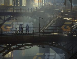 玩酷CG网—未来机械工厂场景模型