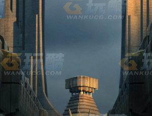 玩酷CG网—未来科幻楼房建筑模型