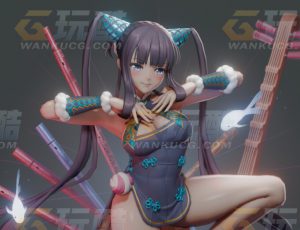 玩酷CG网—Yang Guifei Blender模型