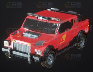 玩酷CG网—大型越野车C4D模型