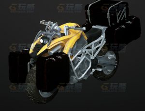 玩酷CG网—科技赛博警车C4D模型