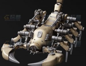 玩酷CG网—机械战斗大蝎子Blender模型