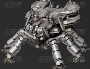 玩酷CG网—机械战斗甲壳虫Blender模型