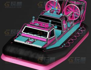 玩酷CG网—超级双螺旋游艇Blender模型