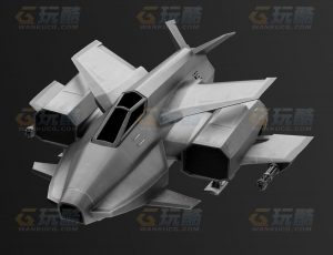 玩酷CG网—超级战斗飞机Blender模型