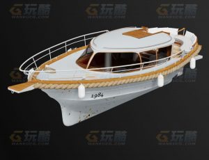 玩酷CG网—豪华快艇Blender模型