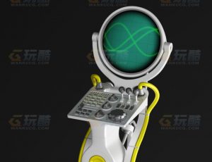 玩酷CG网—科技监视器Blender模型