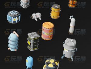 玩酷CG网—科技桶Blender模型