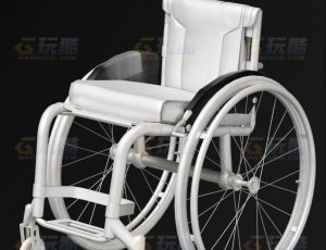 玩酷CG网—轮椅Blender模型