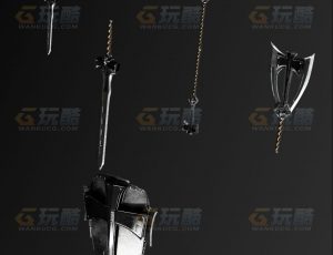 玩酷CG网—中世纪武器Blender模型