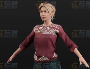 玩酷CG网—现代家庭煮妇Blender模型