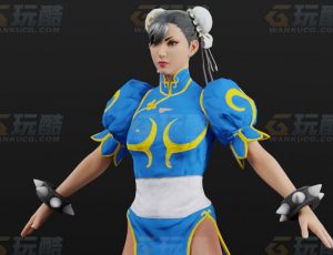 玩酷CG网—街头霸王春丽Blender模型