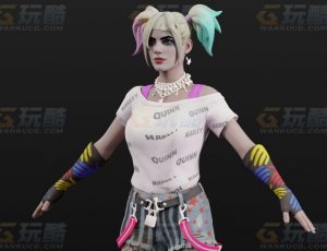 玩酷CG网—DC蝙蝠侠角色哈莉Blender模型