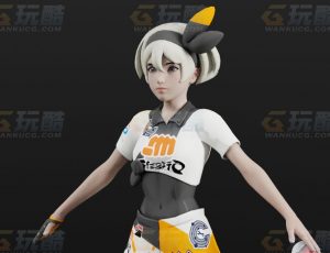 玩酷CG网—宝可梦彩豆Blender模型