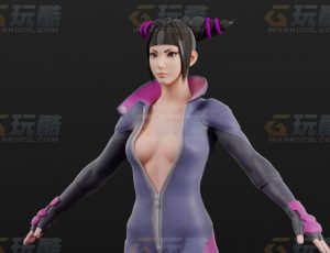 玩酷CG网—街头霸王真琴Blender模型