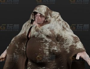 玩酷CG网—流浪的巨人怪Blender模型