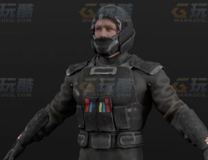 玩酷CG网—生化特员Blender模型