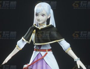 玩酷CG网—黑色五叶草诺艾尔C4D模型