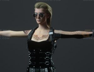 玩酷CG网—生化战士C4D模型