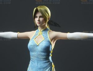 玩酷CG网—死或生海莲娜C4D模型