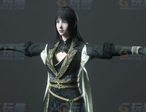 玩酷CG网—最终幻想15甘蒂亚娜C4D模型