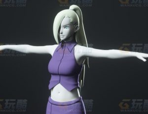 玩酷CG网—火影忍者井野C4D模型