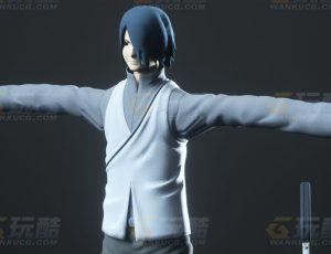 玩酷CG网—火影忍者佐助C4D模型