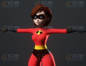 玩酷CG网—超人总动员妈妈C4D模型