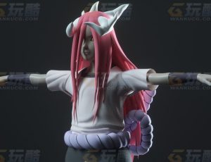 玩酷CG网—火影忍者魔化多由也C4D模型