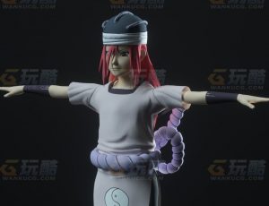 玩酷CG网—火影忍者多由也C4D模型