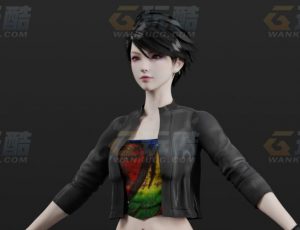 玩酷CG网—科技少女Blender模型