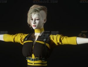 玩酷CG网—个性小姐姐C4D模型