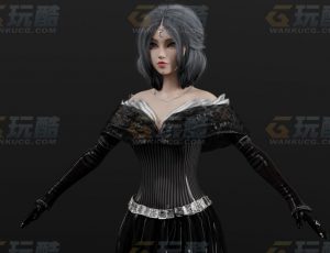 玩酷CG网—黑暗公主Blender模型