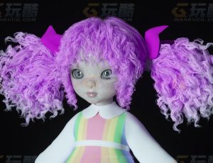 玩酷CG网—大头娃娃C4D模型