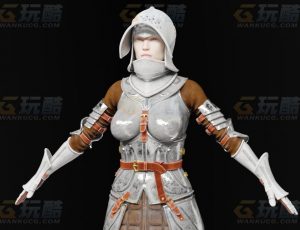 玩酷CG网—盔甲骑士Blender模型