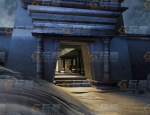 玩酷CG网—古老埃及宫殿Blender模型