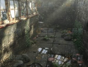 玩酷CG网—废弃走廊通道Blender模型