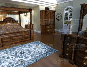 玩酷CG网—老人卧室Blender模型