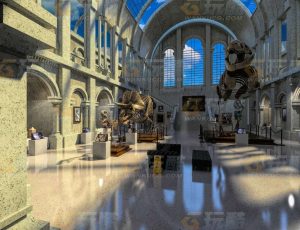 玩酷CG网—恐龙博物馆Blender模型