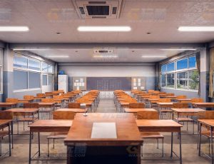 玩酷CG网—日本教室Blender模型