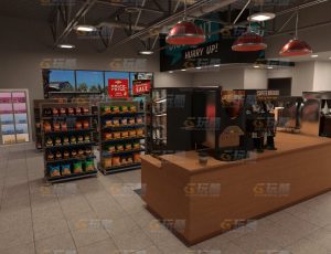 玩酷CG网—超市零售店Blender模型