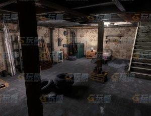 玩酷CG网—修车棚Blender模型