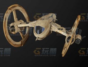 玩酷CG网—星际小战舰Blender模型