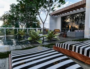 玩酷CG网—高档度假景区Blender模型