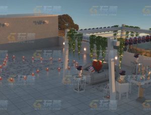 玩酷CG网—浪漫天台Blender模型