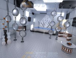 玩酷CG网—时尚科技空间Blender模型