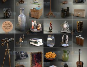 玩酷CG网—装饰道具Blender模型