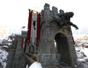 玩酷CG网—遗忘的古堡Blender模型