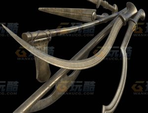 玩酷CG网—埃及皇家武器Blender模型